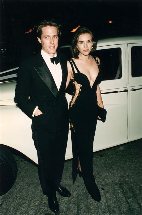 elizabeth hurley hugh grant versace|elizabeth hurley black versace dress.